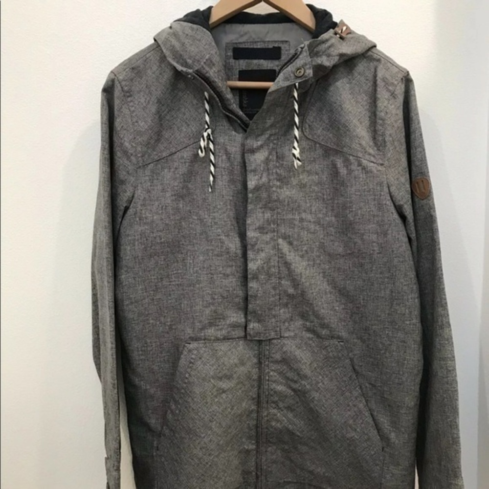 Bershka Mens Grey Jacket, Size Small